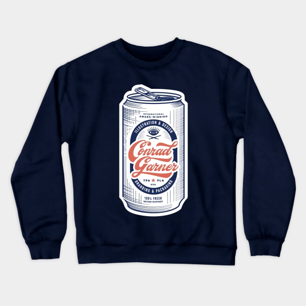 Conrad Garner Can Crewneck Sweatshirt by ConradGarner